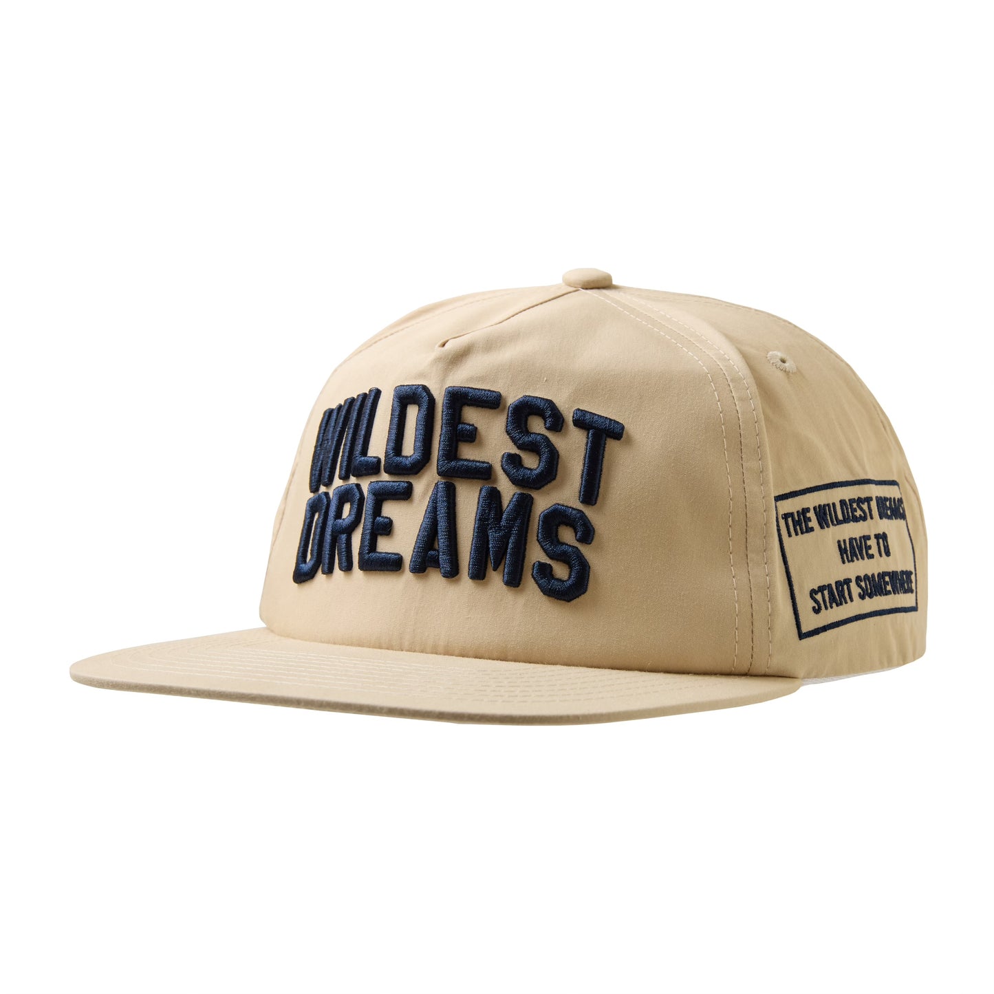 Wildest Dreams Varsity Cap - Beige/Navy